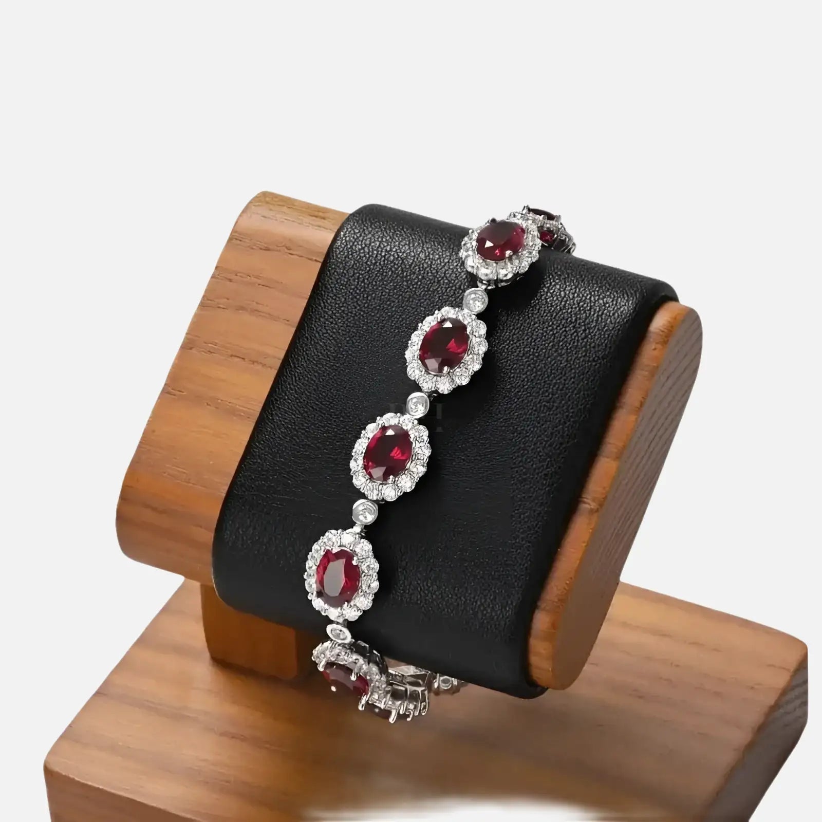 Porte Montre Bois Cuir Noir Solo