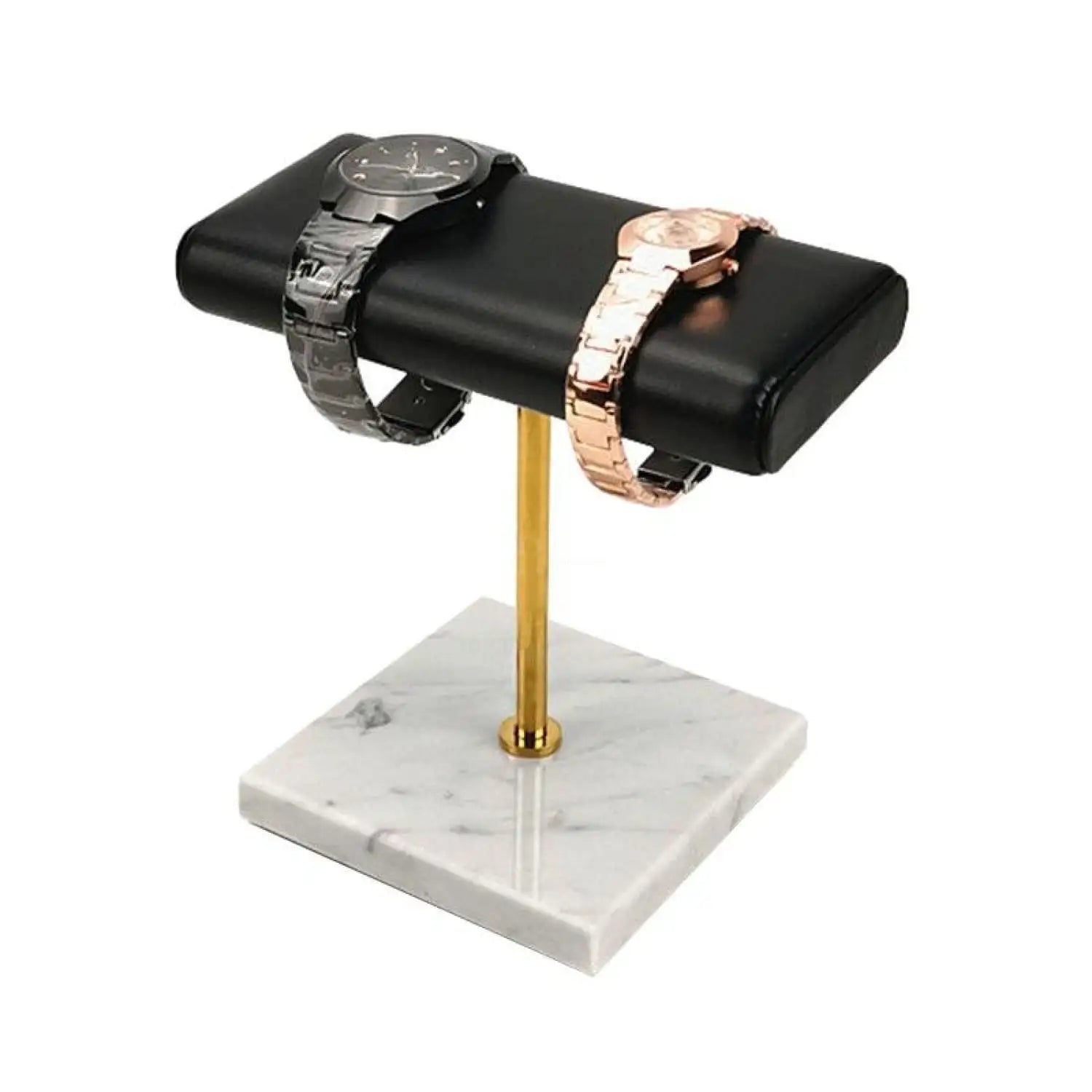 Présentoir Montre Marbre Pierre Argent Doré