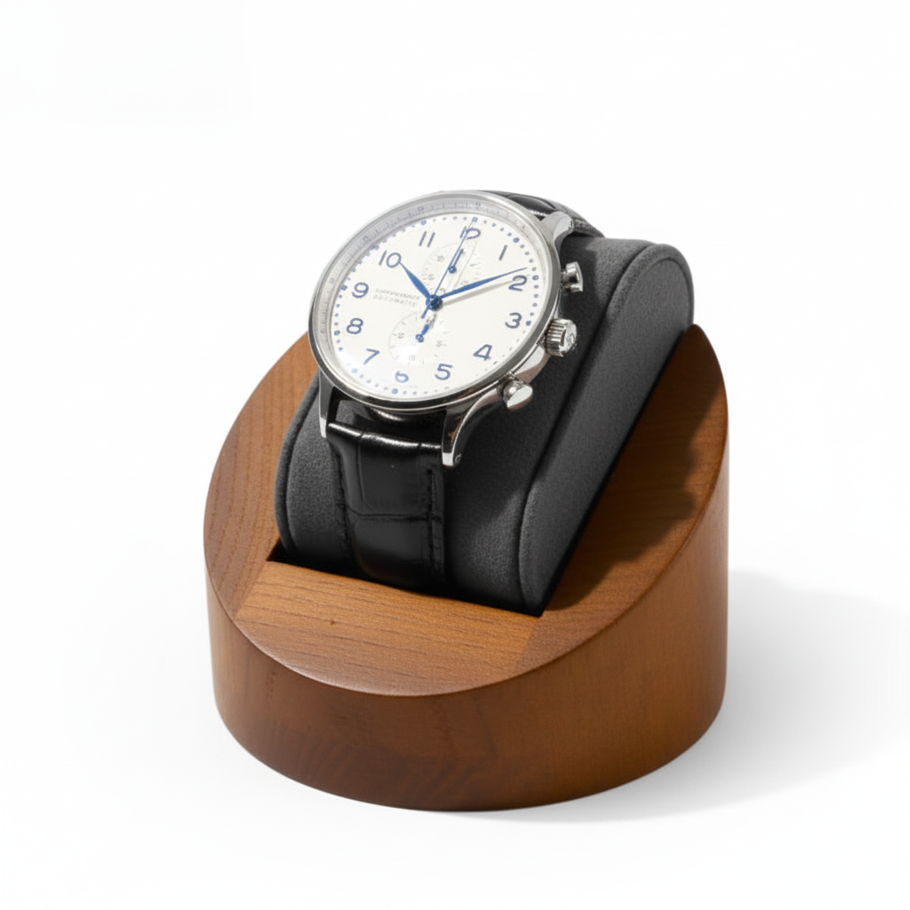 Présentoir Montre Bois Massif Coussin Compact