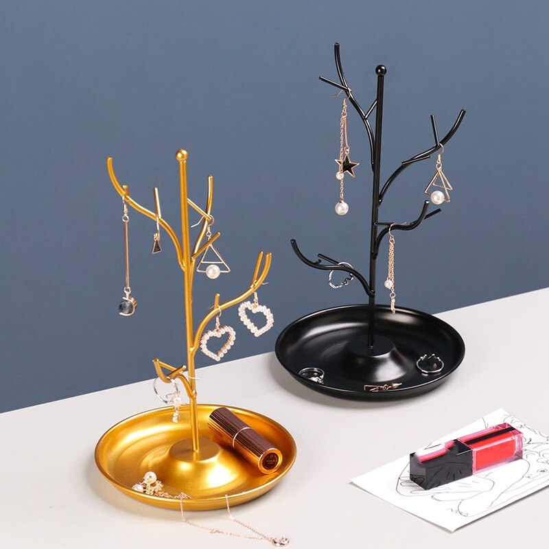 Porte Bijoux Métal Arbre Colliers Bracelets