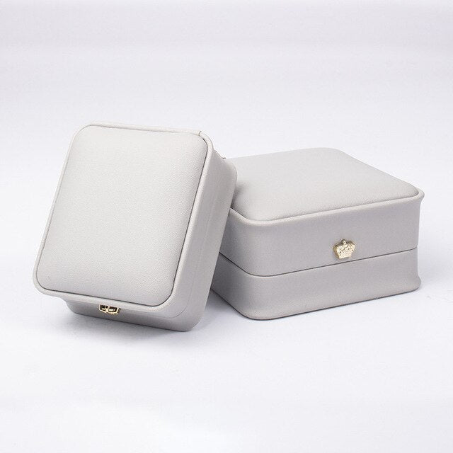 Écrin Bijoux Cuir Velours Coffret Cadeau