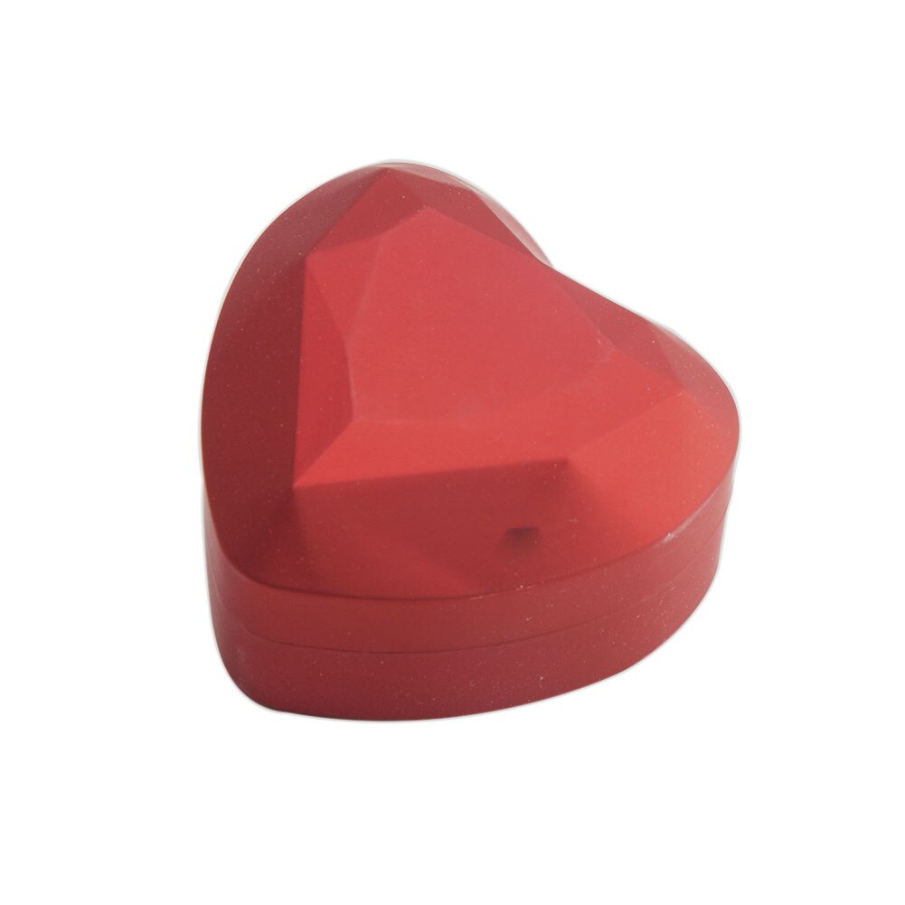 Écrin Bague Coeur LED Velours Cadeau