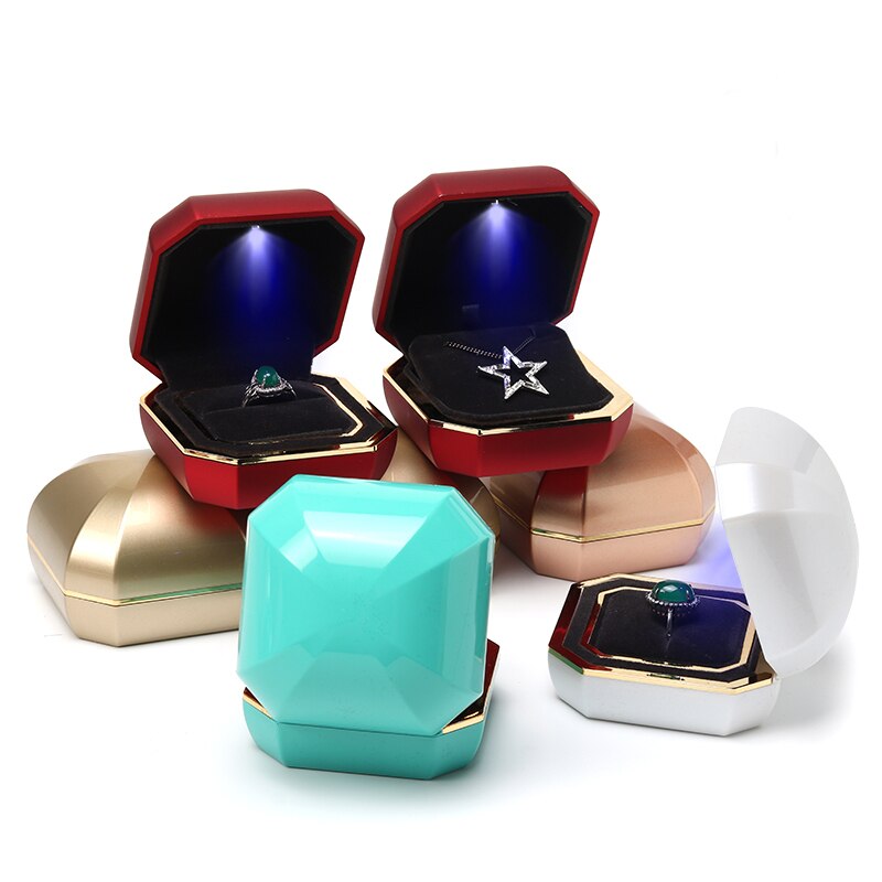 Écrin Bijoux LED Acrylique Coloré Coffret