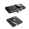 Porte Montre Cuir Croco Marbre Noir