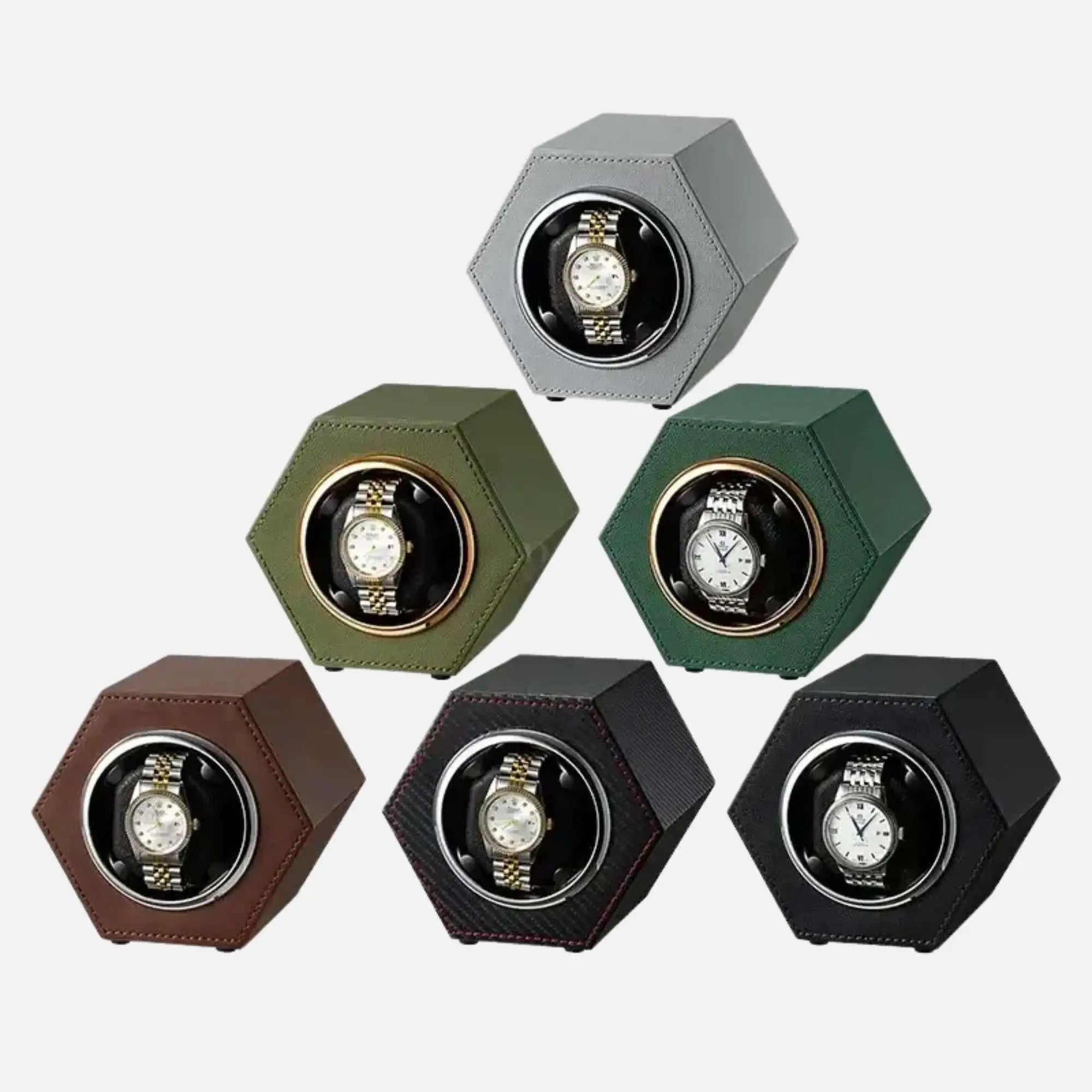 Remontoir Montre Cuir Hexa Silencieux