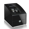 Remontoir Montre Bois PVC Noir 2 Slots Serrure