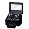 Coffre Fort Montre Bois Cuir 13 Places Swan