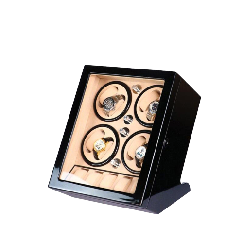 Remontoir Montre Bois Laqué 13 Slots