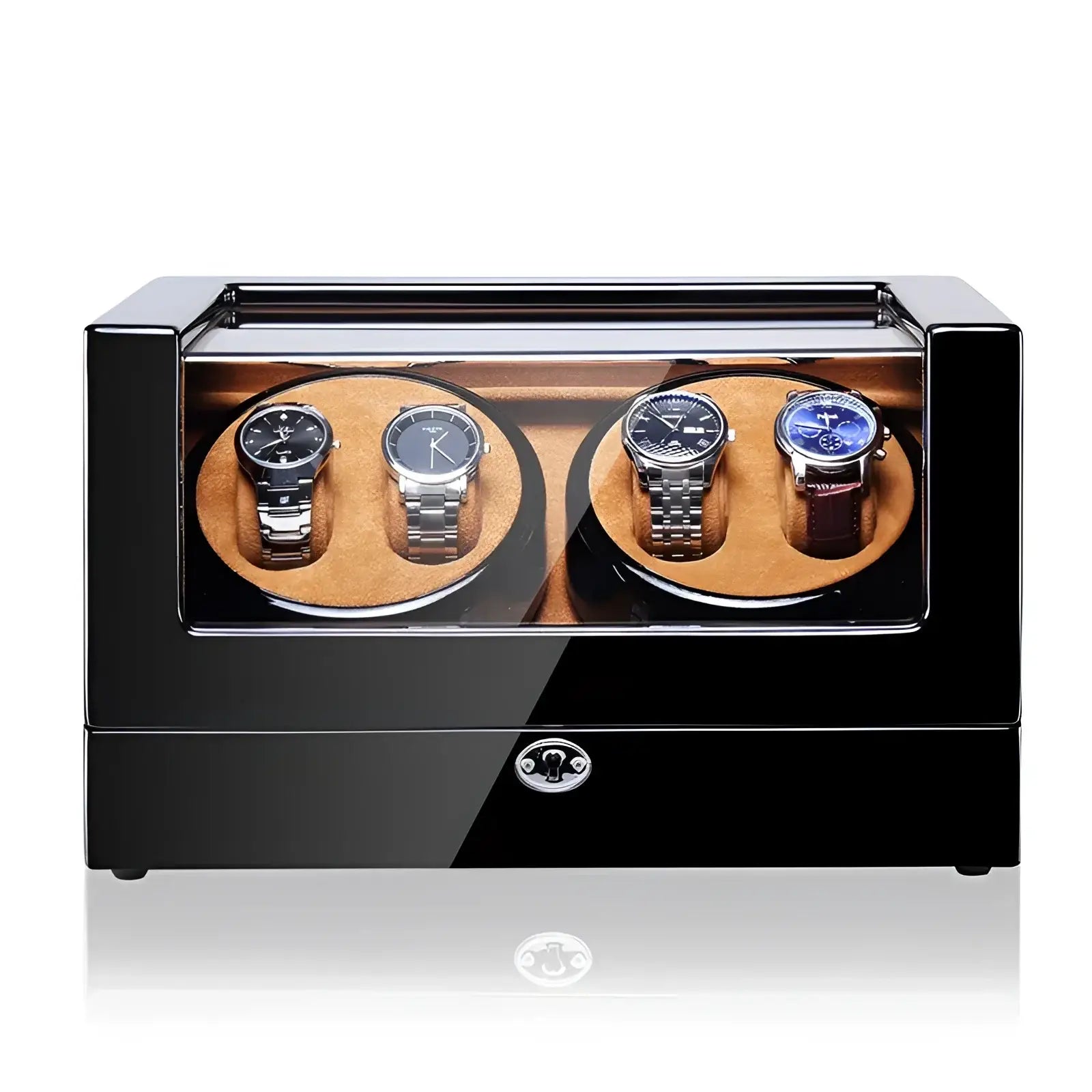 Remontoir Montre Bois Luxe Gardien 4 Slots
