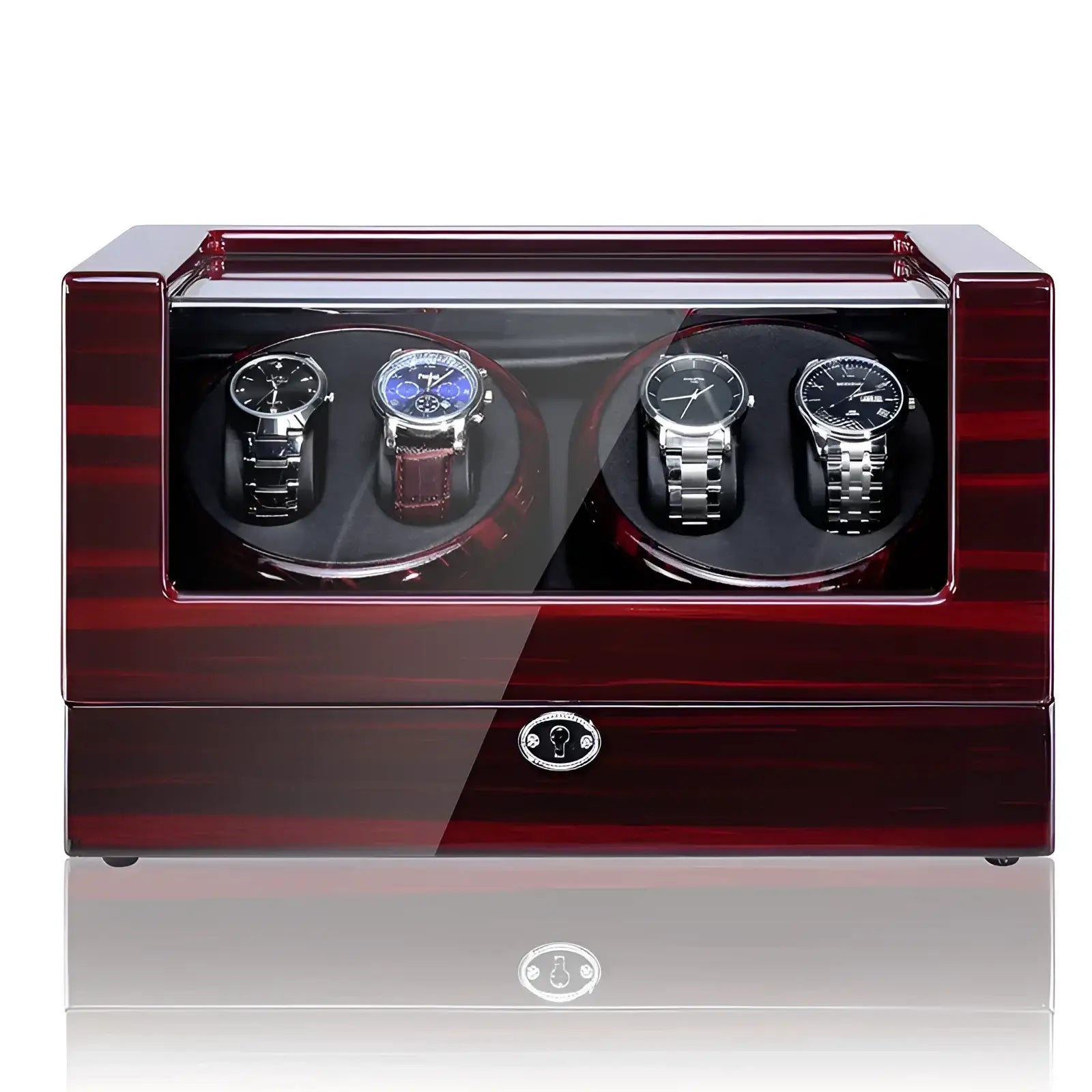 Remontoir Montre Bois Luxe Gardien 4 Slots