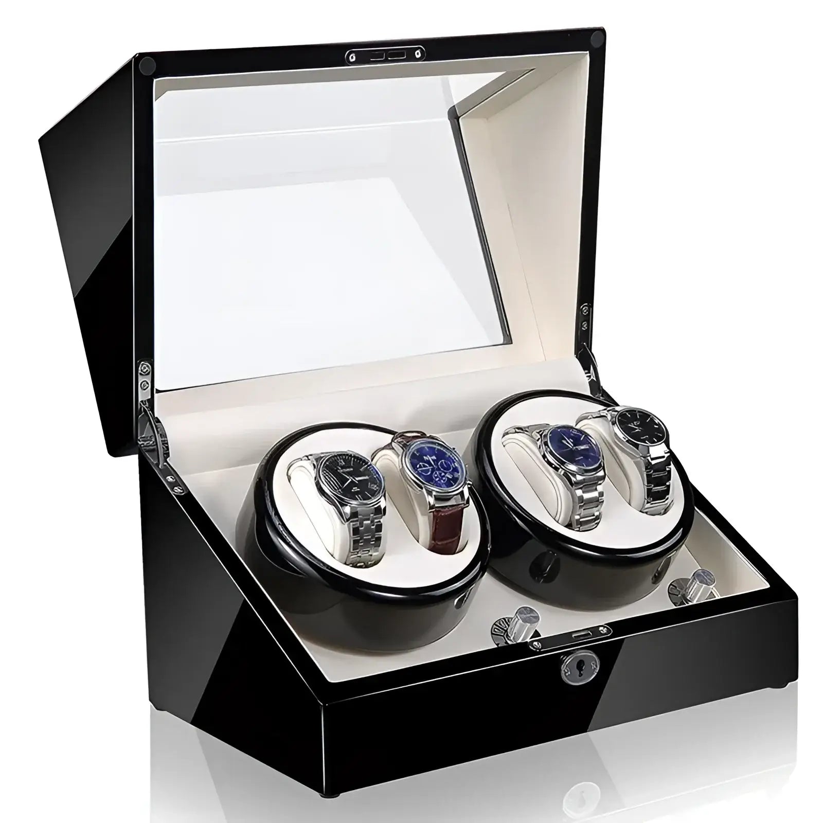 Remontoir Montre Bois Luxe Gardien 4 Slots