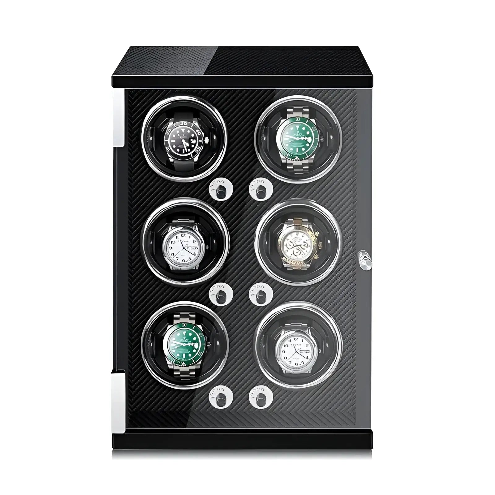 Remontoir Montre Bois Cuir 6 Places