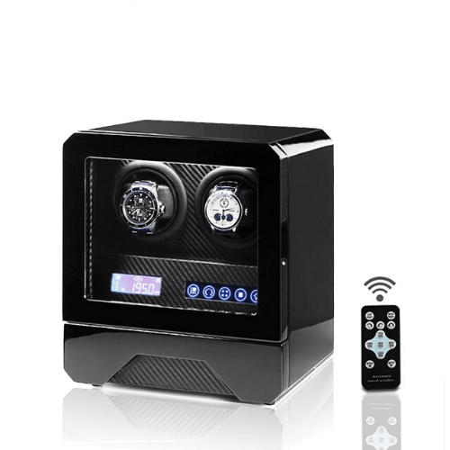 Remontoir Montre Carbone 2 Slots avec Tiroir