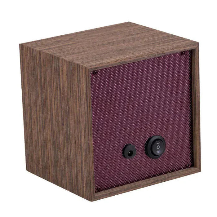 Remontoir Bois Chêne Cube Bordeaux Textile Premium