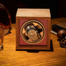 Remontoir Montre Automatique Bois Chêne Rouge