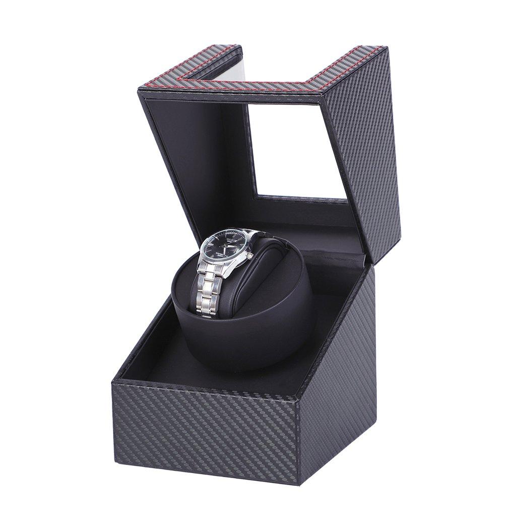 Remontoir Montre Automatique Fibre Carbone 1 Slot Noir