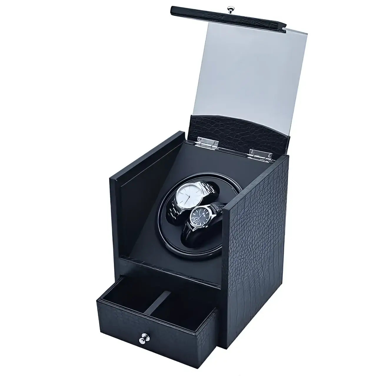Remontoir Montre Cuir Coffret Gentleman Duo