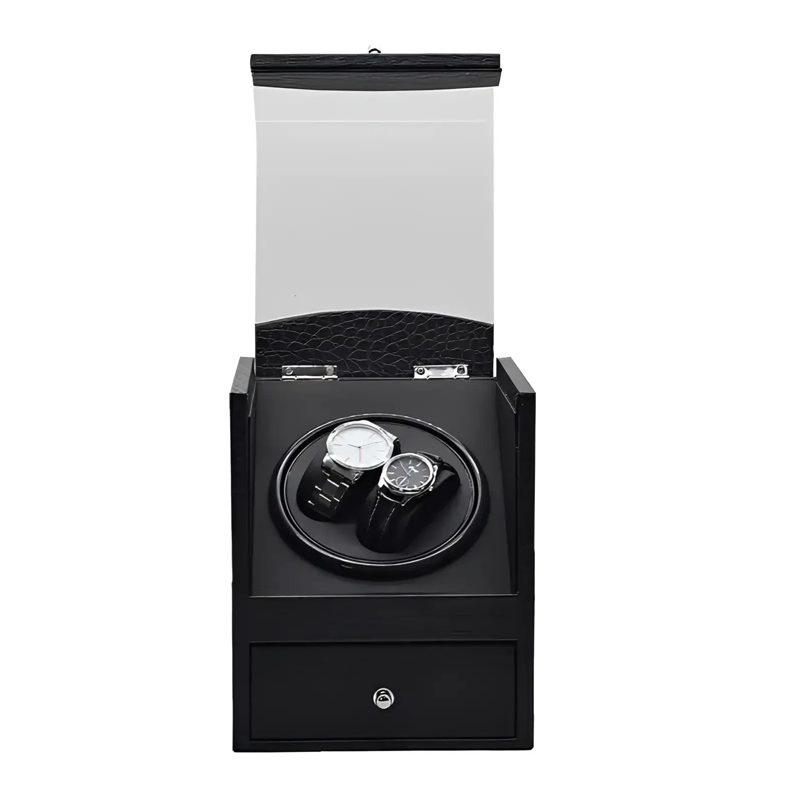 Remontoir Montre Cuir Coffret Gentleman Duo
