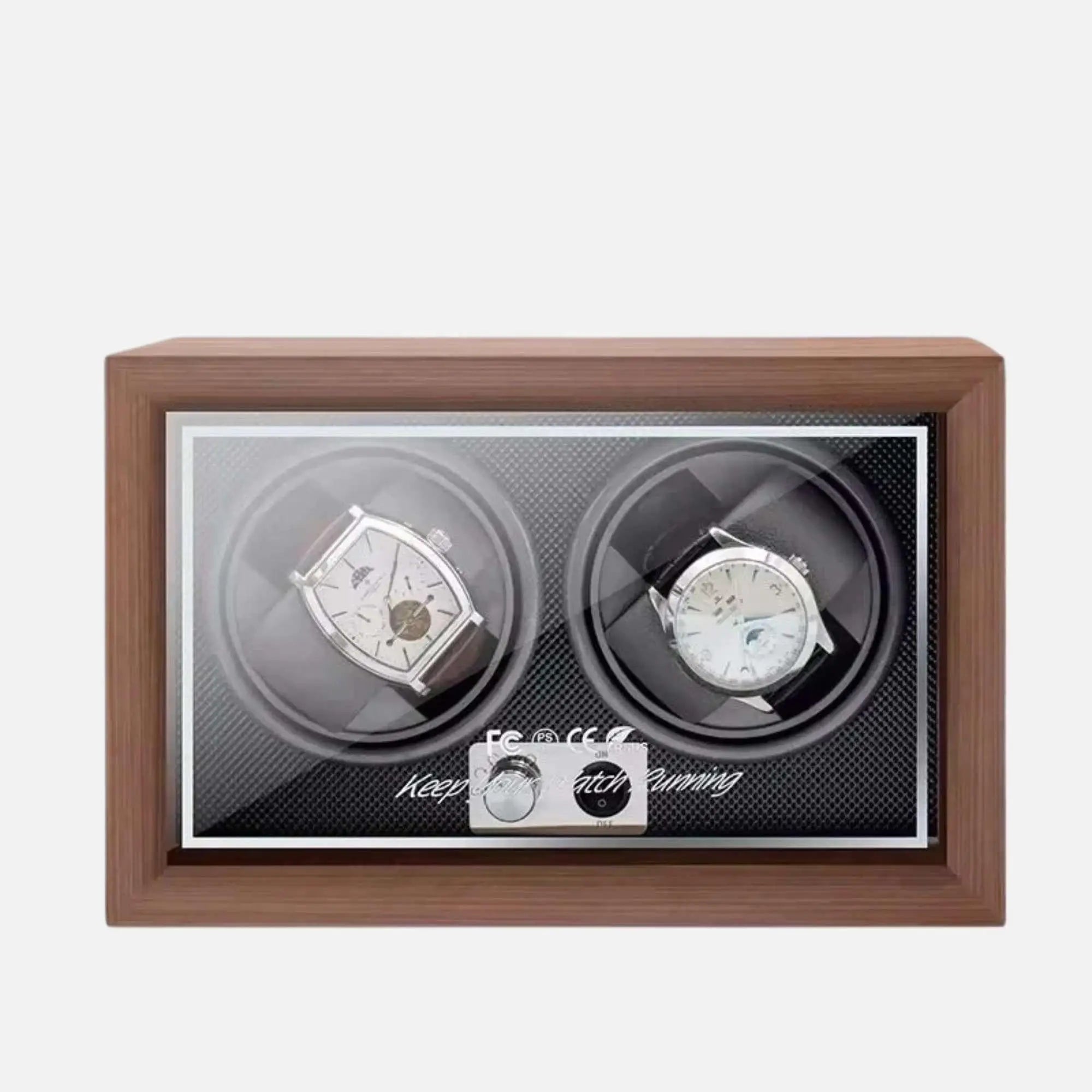Remontoir Montre Bois Cube Anthracite