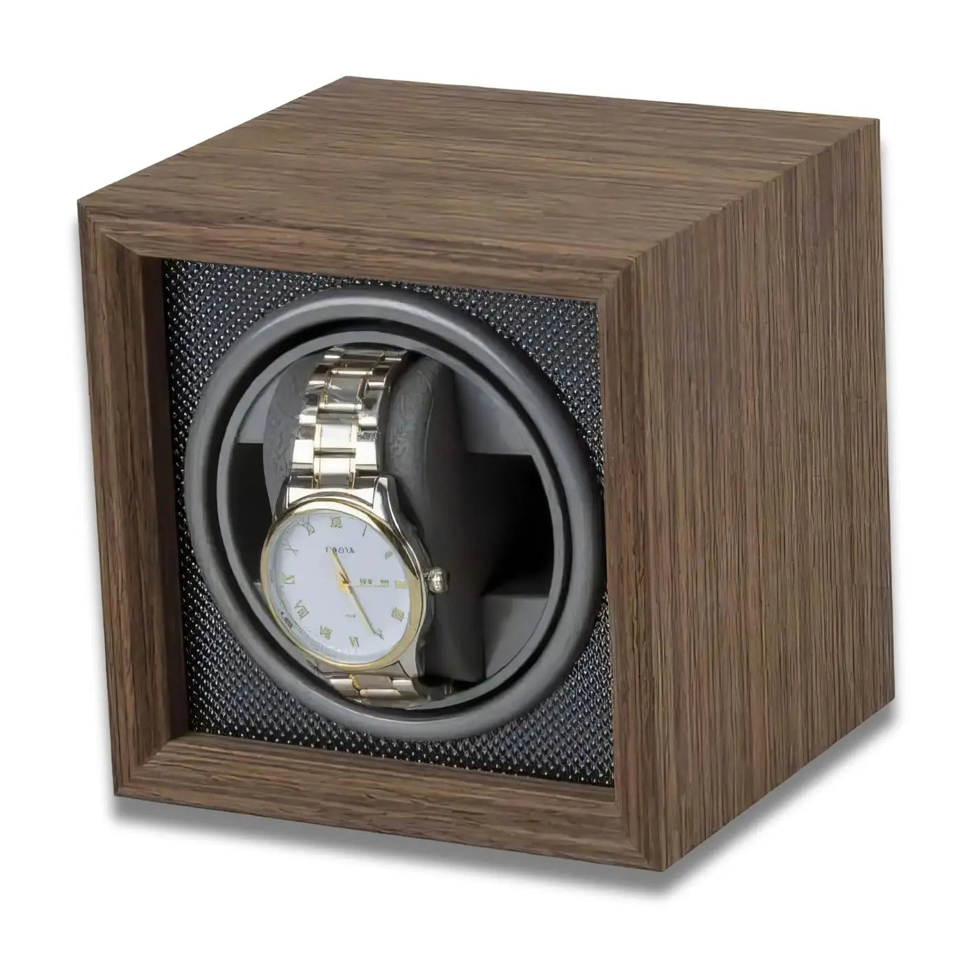 Remontoir Montre Bois Cube Anthracite