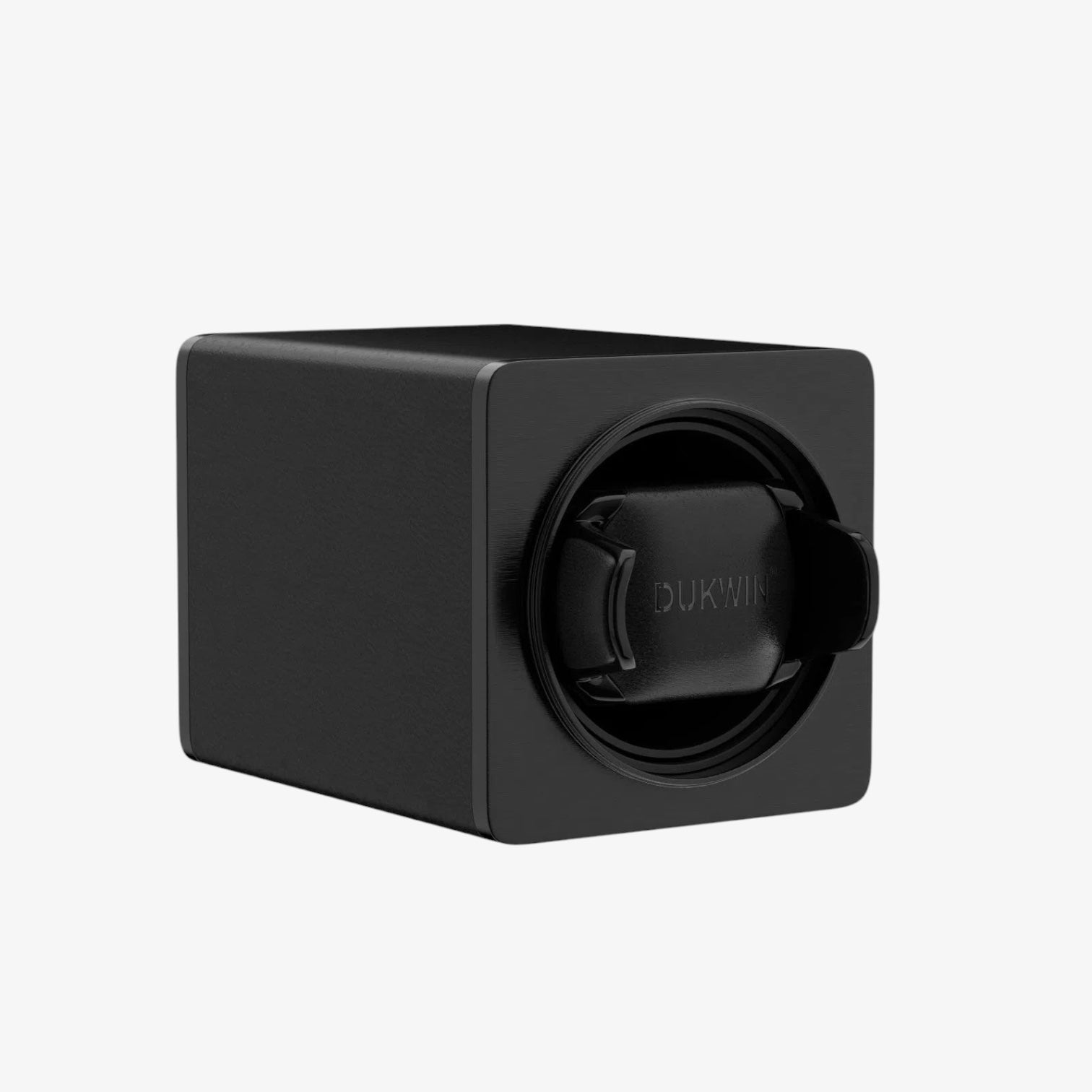 Remontoir Montre Cuir Automatique Noir Mat