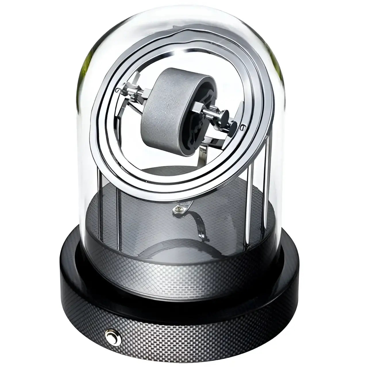 Remontoir Montre Métal Gyroscopique Noir Argent