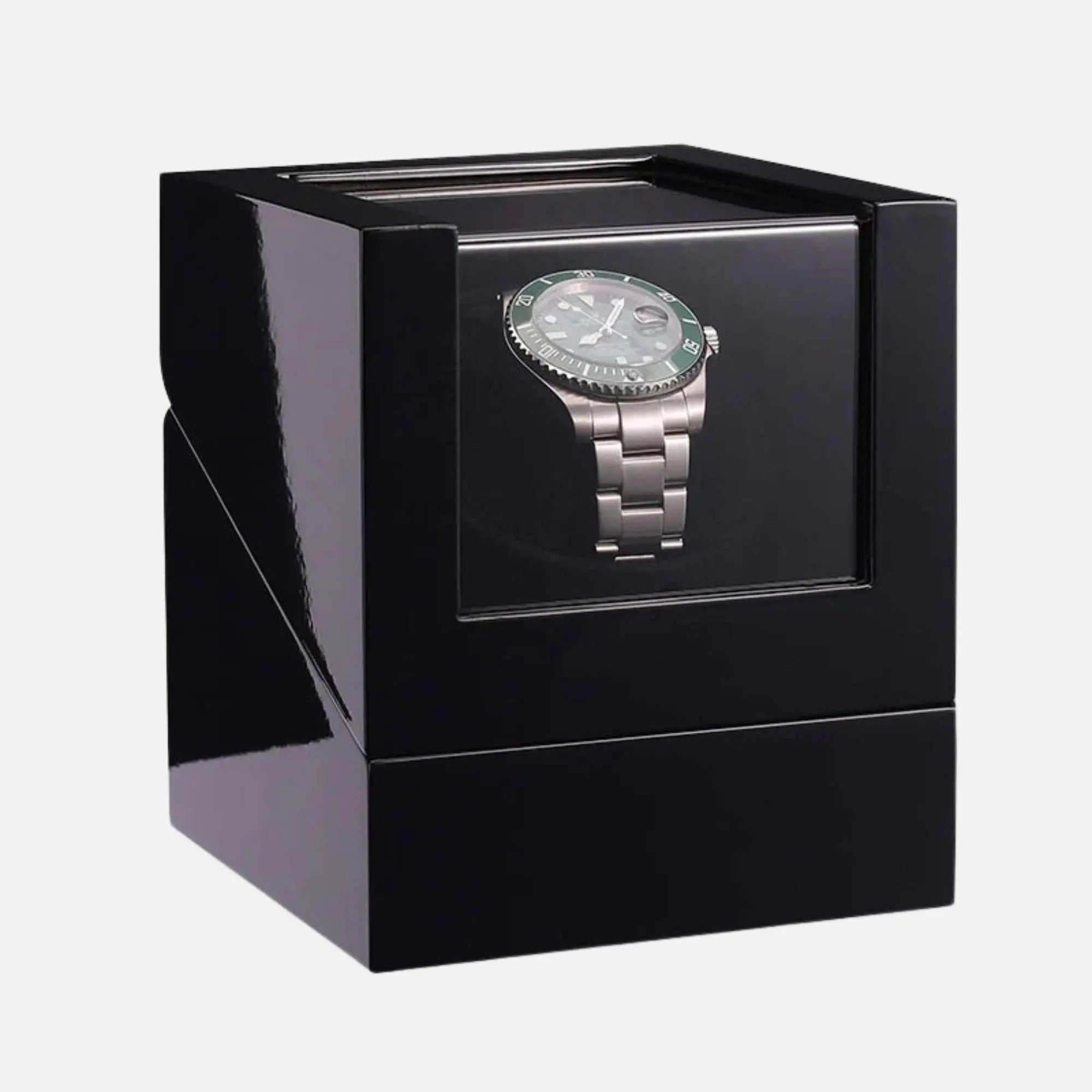 Remontoir Montre Bois Laqué Noir Solo USB