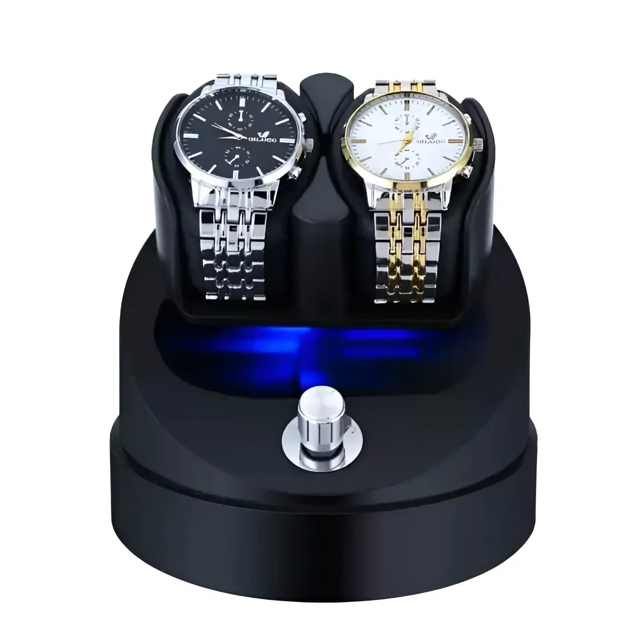Remontoir Montre Verre Noir Duo Liaison Spatiale