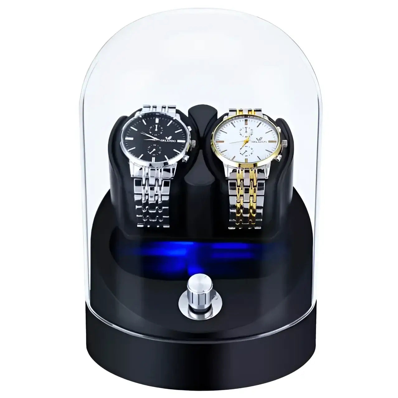 Remontoir Montre Verre Noir Duo Liaison Spatiale