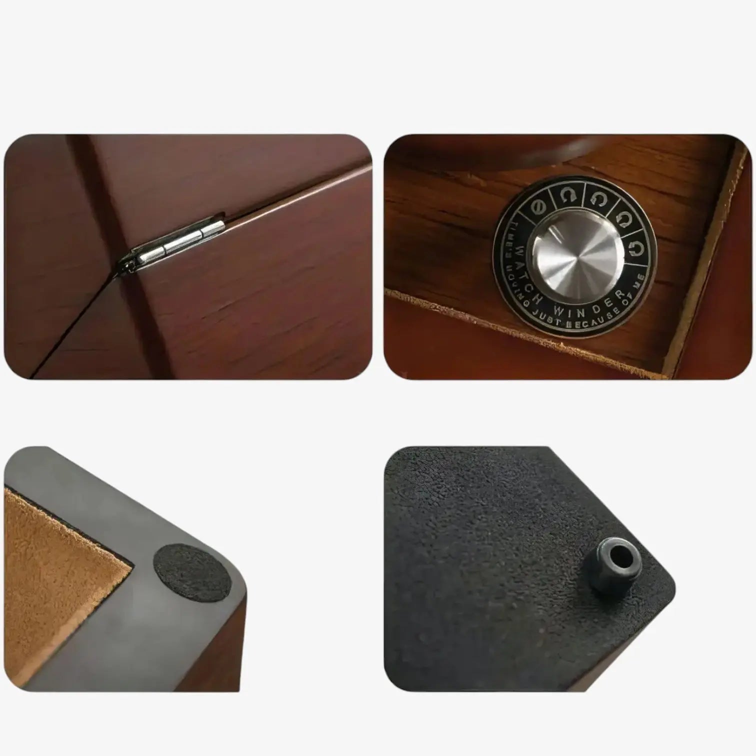 Remontoir Montre Bois Chêne Massif Vintage