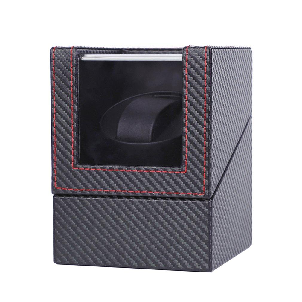 Remontoir Montre Automatique Fibre Carbone 1 Slot Noir