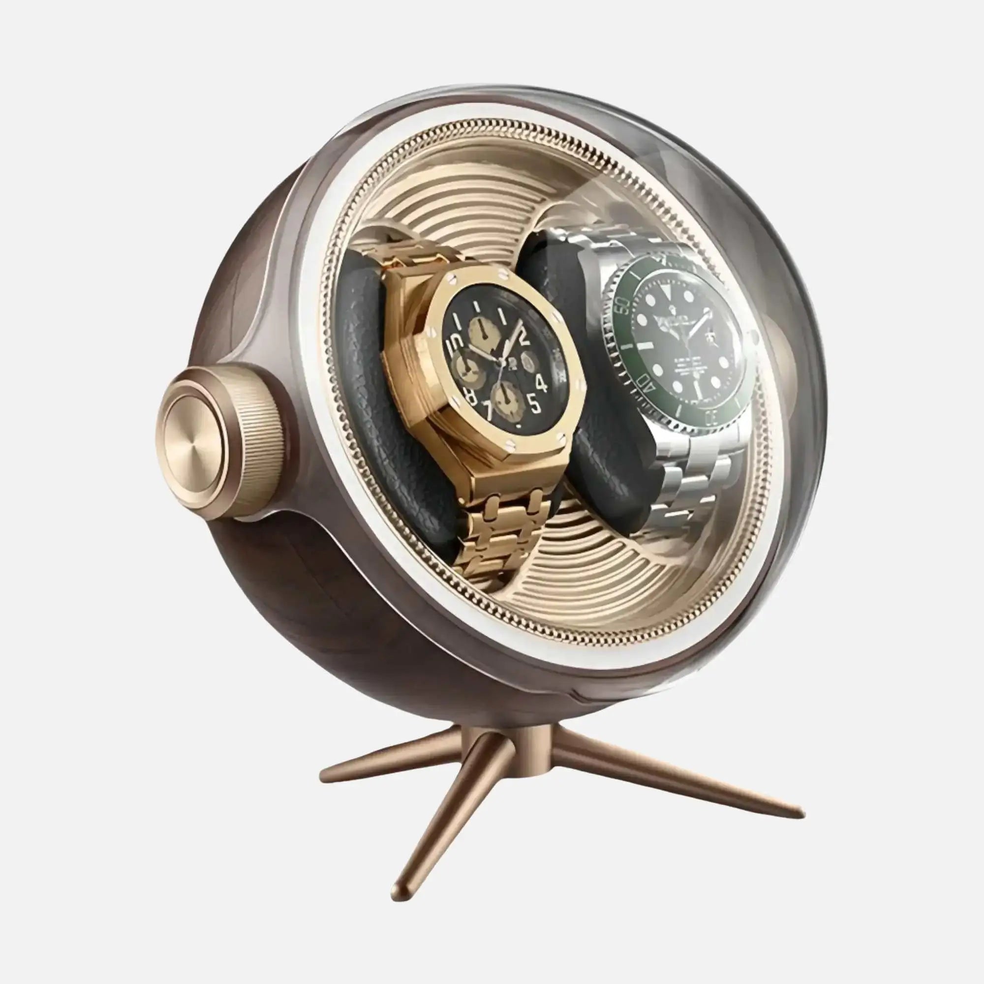 Remontoir Montre Acrylique Cosmos Duo Rotatif 2 Slots