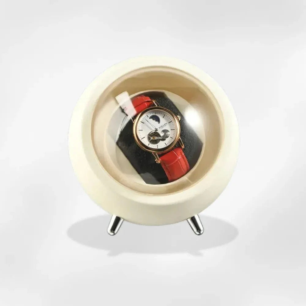Remontoir Montre Automatique Bois Velours Élégant