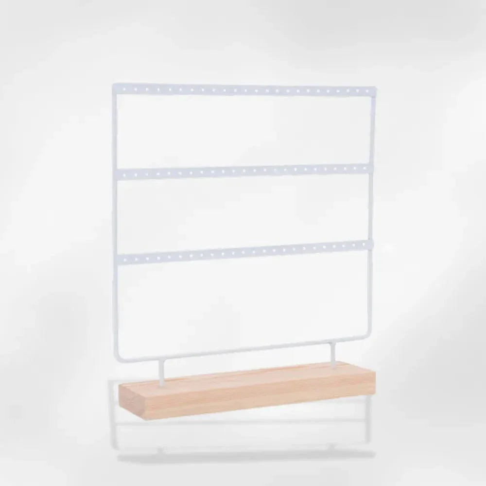 Porte Boucle d'Oreille Bijoux Métal Bois Pro