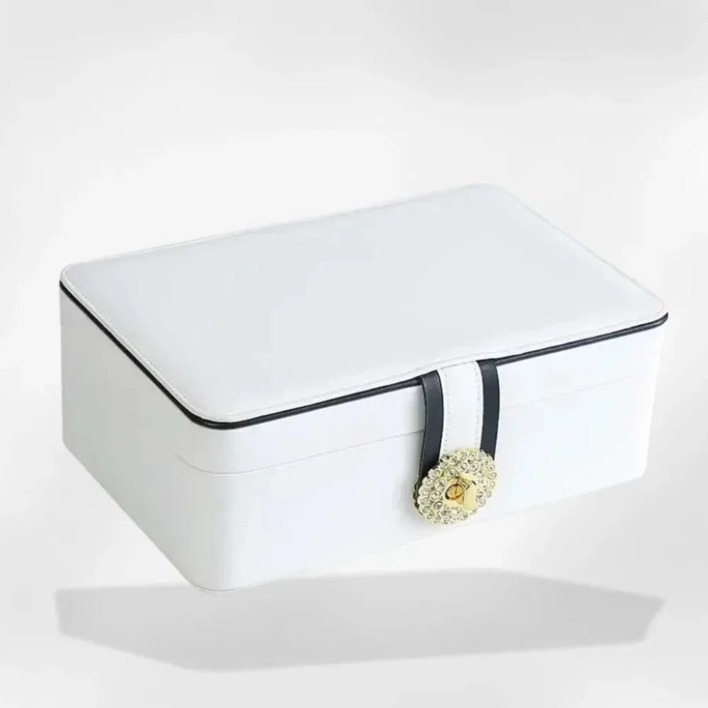 Boîte à Bijoux Cuir Premium Femme Compartiments
