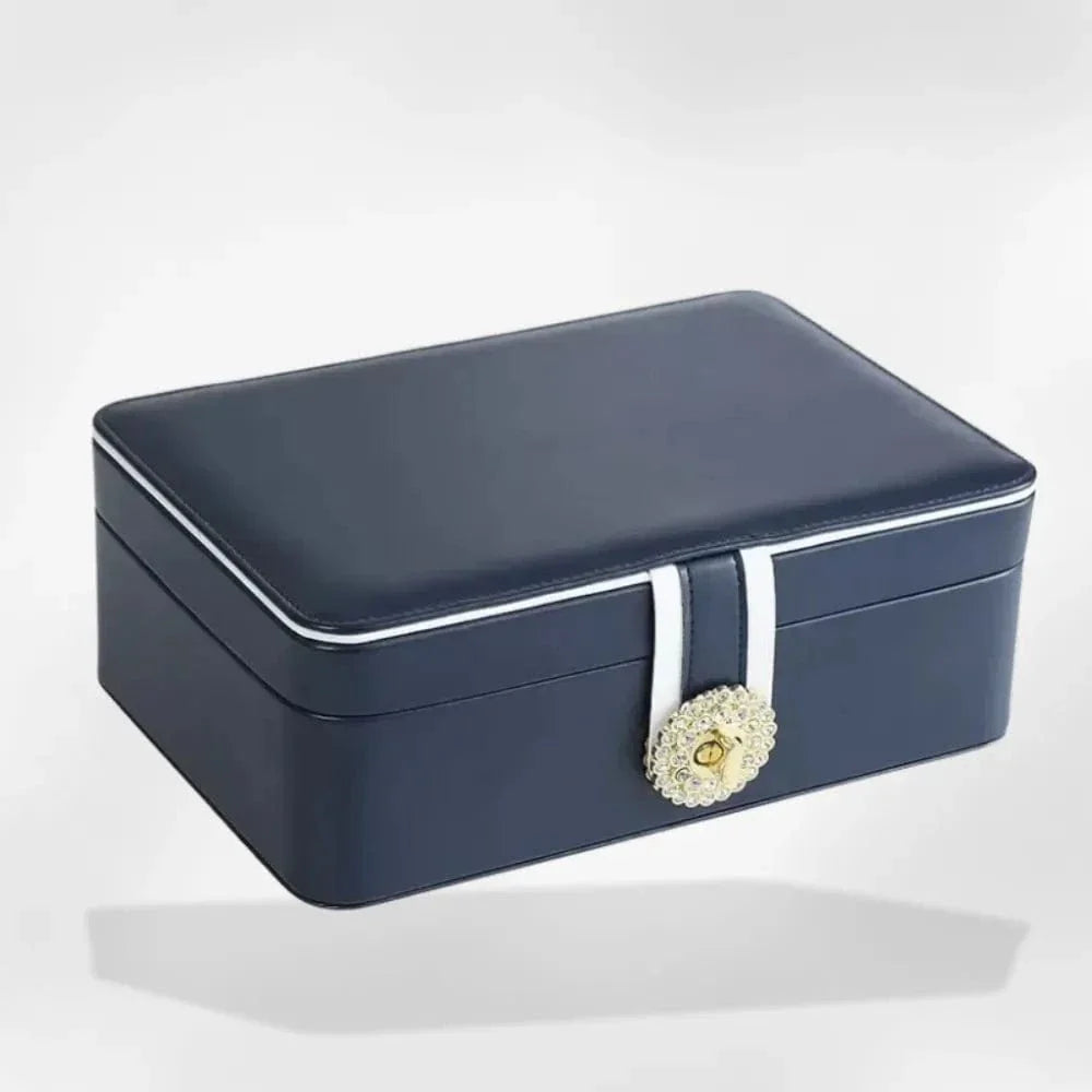 Boîte à Bijoux Cuir Premium Femme Compartiments