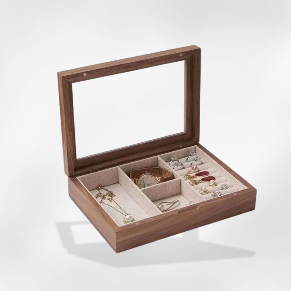 Boîte à Bijoux Montres Bois Hermétique