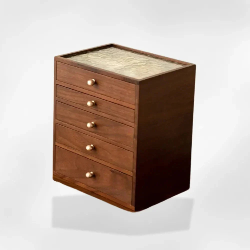 Boîte à Bijoux Bois Teck Massif Premium