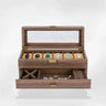 Boîte Montre Bois Massif 6 Compartiments Coffret