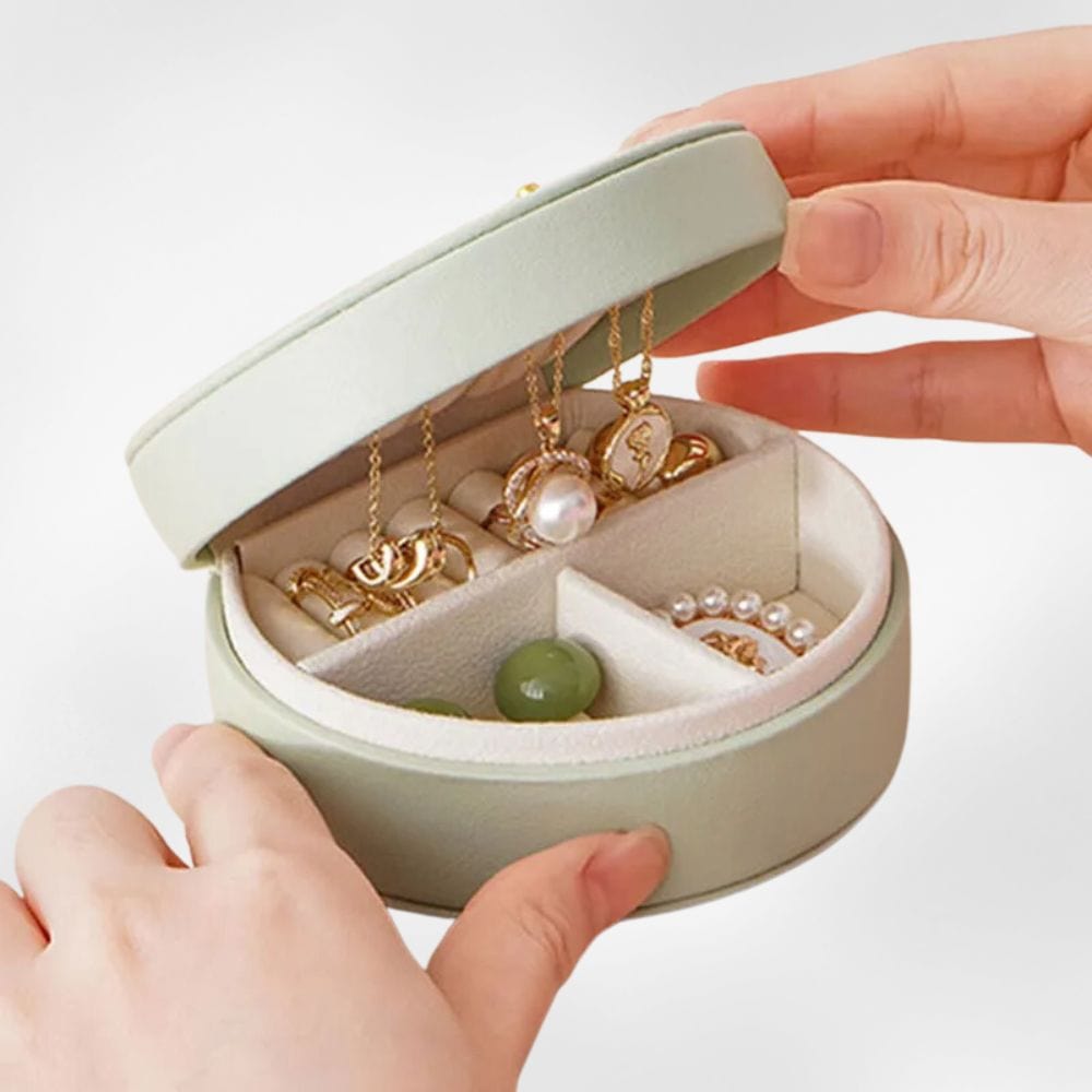 Boîte à Bijoux Cuir Voyage Compact Ado