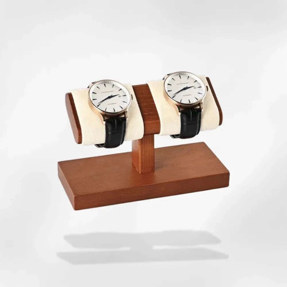 Présentoir Montre Bois Simili Cuir Luxe