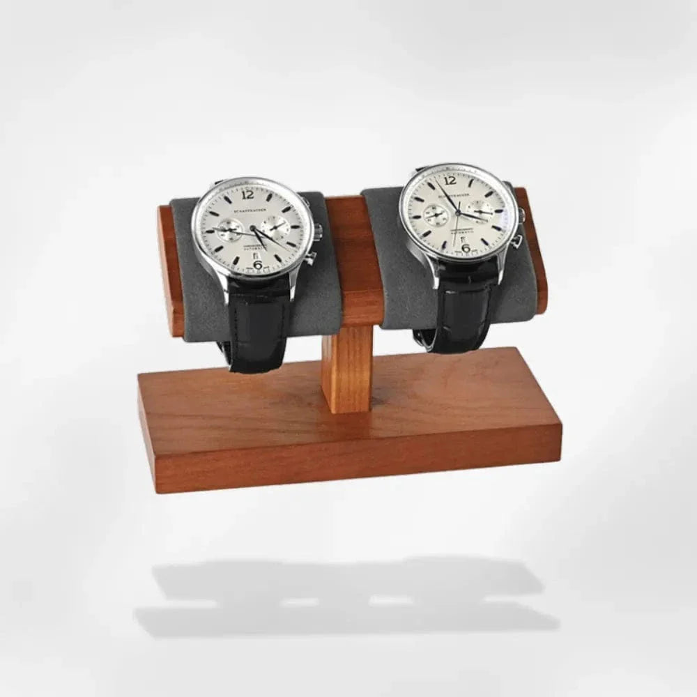 Présentoir Montre Bois Simili Cuir Luxe