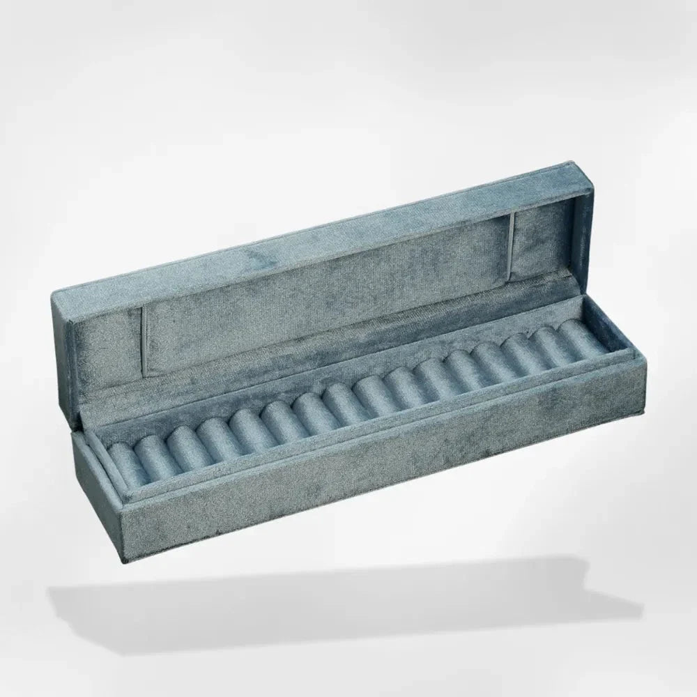 Boîte Rangement Bague Velours 8 Emplacements