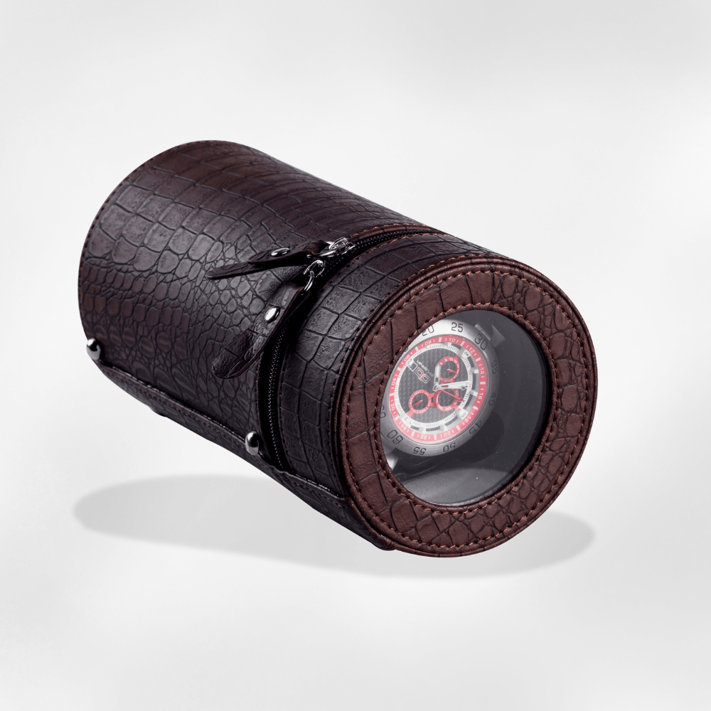 Étui Montre Remontoir Cuir PU Voyage