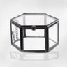 Boîte Bijoux Verre Cuivre Transparente Géométrique