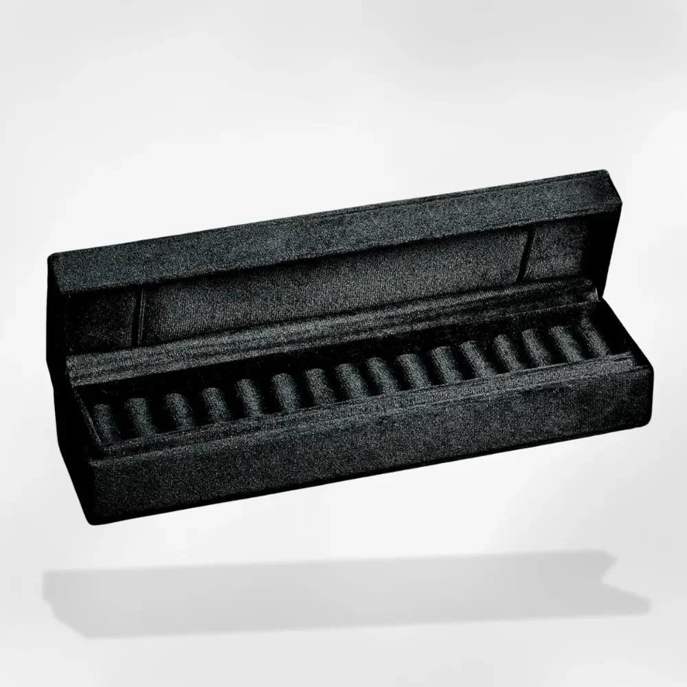 Boîte Rangement Bague Velours 8 Emplacements