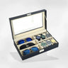 Coffret Bijoux Simili Cuir Homme Vitre Transparente