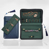 Pochette Bijoux Cuir Voyage Compartimentée