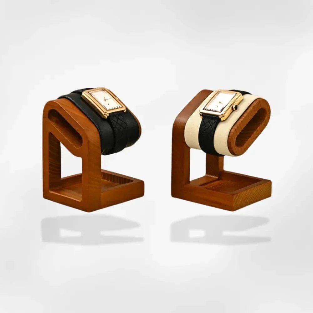 Présentoir Montre Bois Simili Cuir Luxe