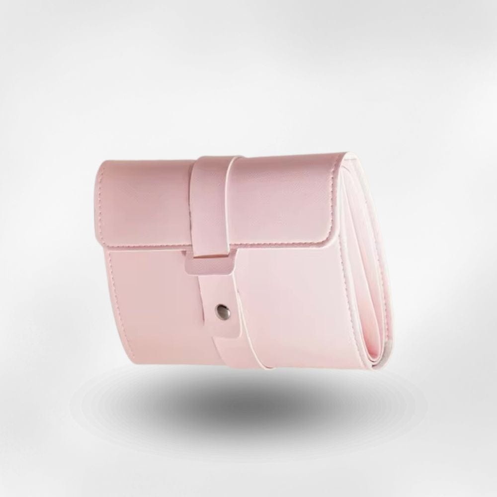 Pochette Boucle d'Oreille Cuir Rose